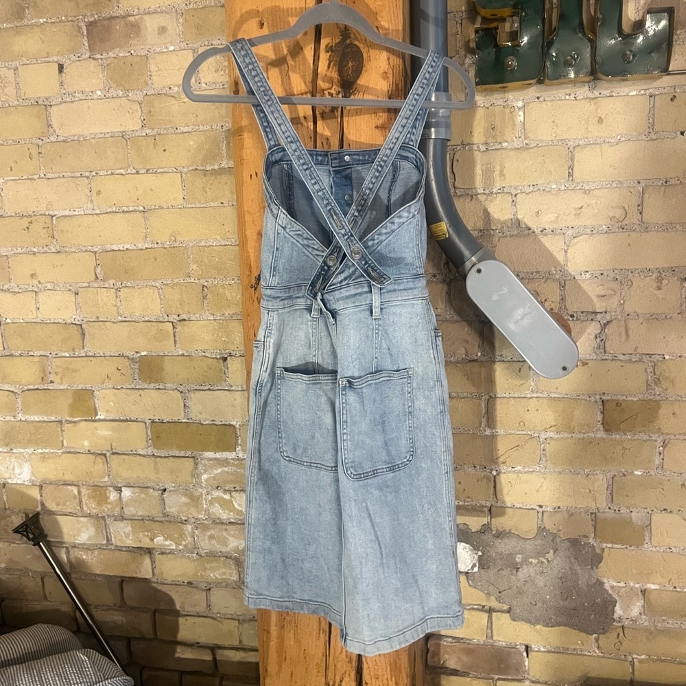 ๐HP๐ Free People Denim Button Front Jumper - Picture 4 of 5